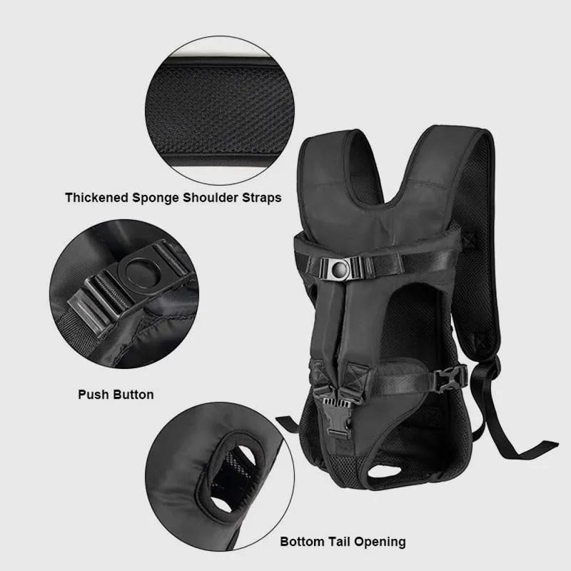 Outdoor Dog Pet Sling Backpack Easy To Carry Adjustable Chest Backpack