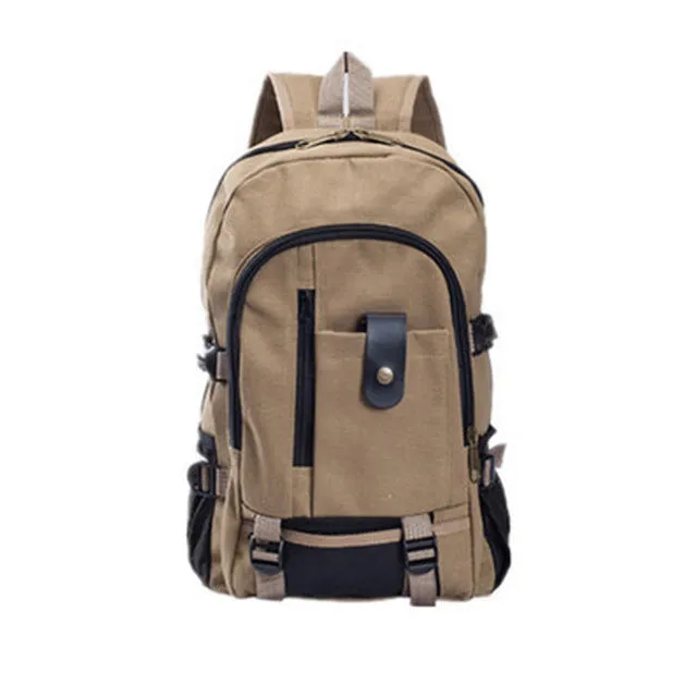 Outdoor sports fitness Gym Bags canvas large capacity men's shoulder backpack  travel backpacks college bag