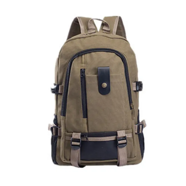 Outdoor sports fitness Gym Bags canvas large capacity men's shoulder backpack  travel backpacks college bag