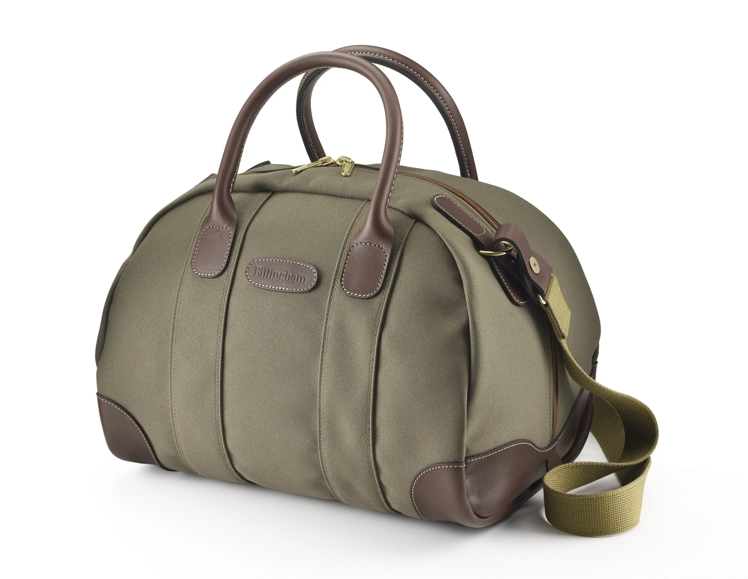 Overnighter Bag - Sage FibreNyte / Chocolate Leather