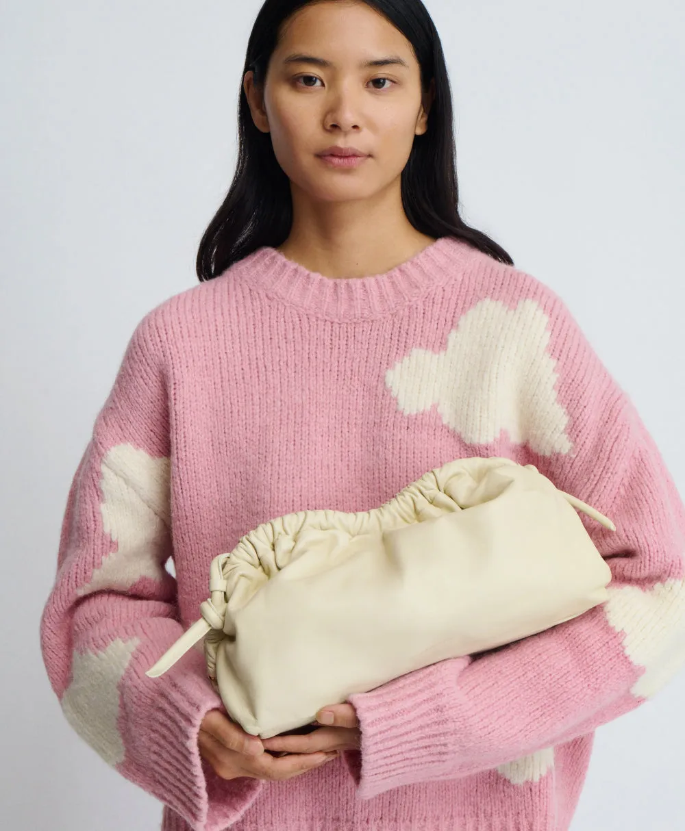 Oversized Cloud Clutch - Pearl