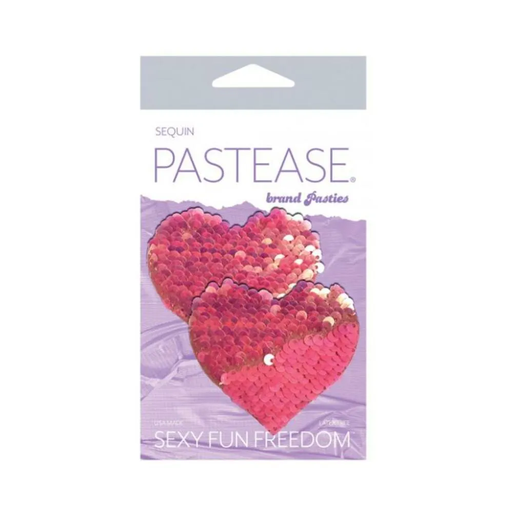 Pastease Color Changing Flip Sequins Heart Pink O/S