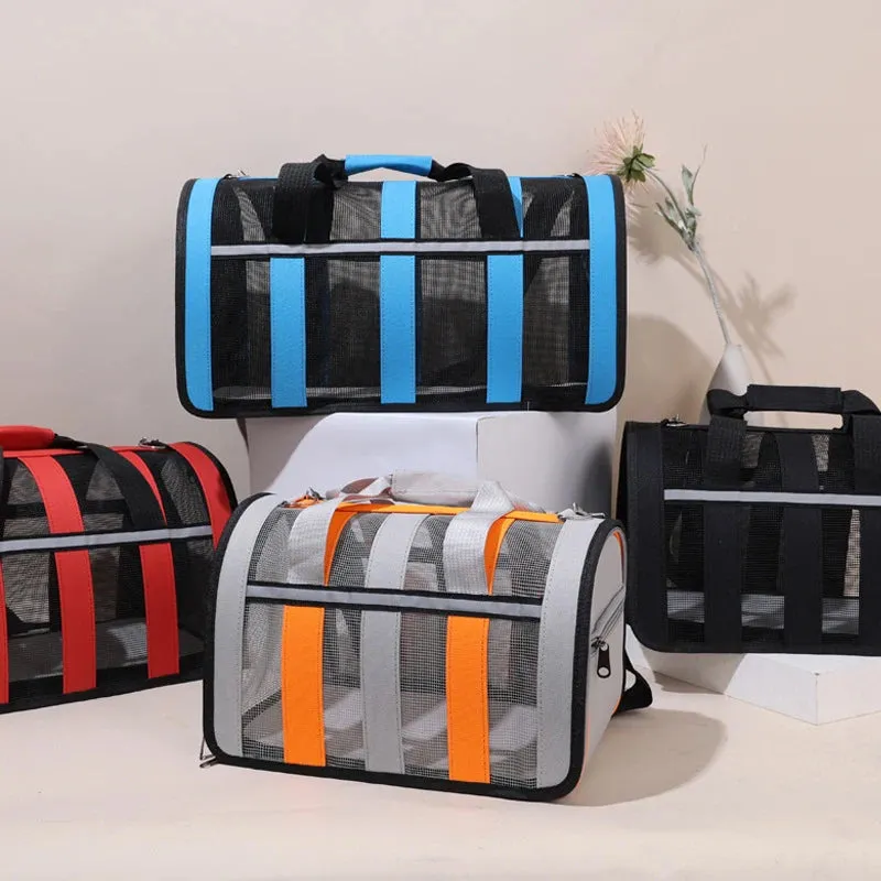 Portable Breathable Pet Carrier Bag for Small to Medium Dogs and Cats