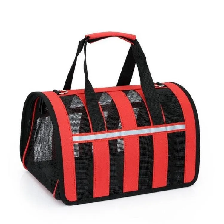 Portable Foldable Mesh Pet Carrier Bag for Outdoor Adventures