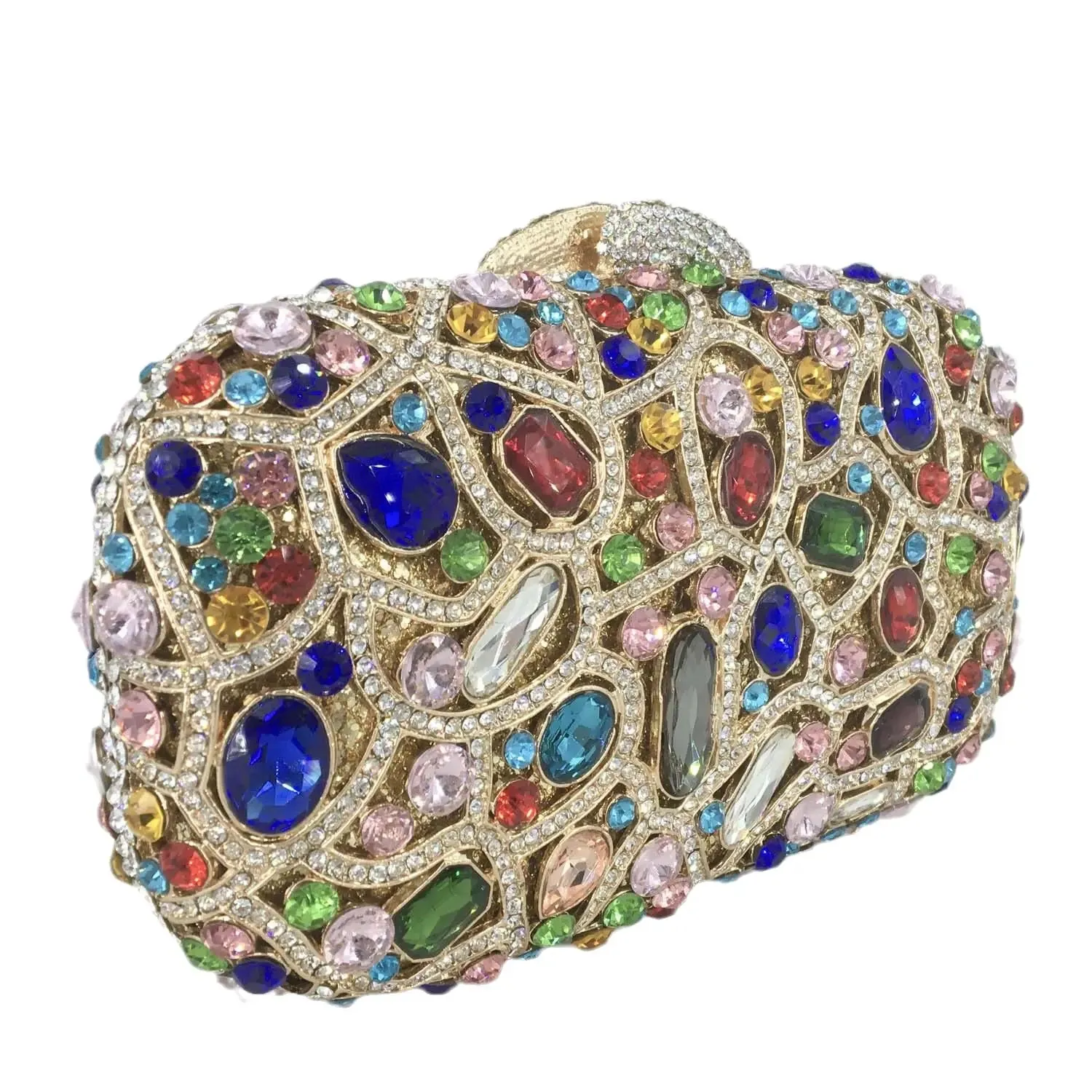 Pre Order:  Gemstones Embellished Mini Clutch Bag