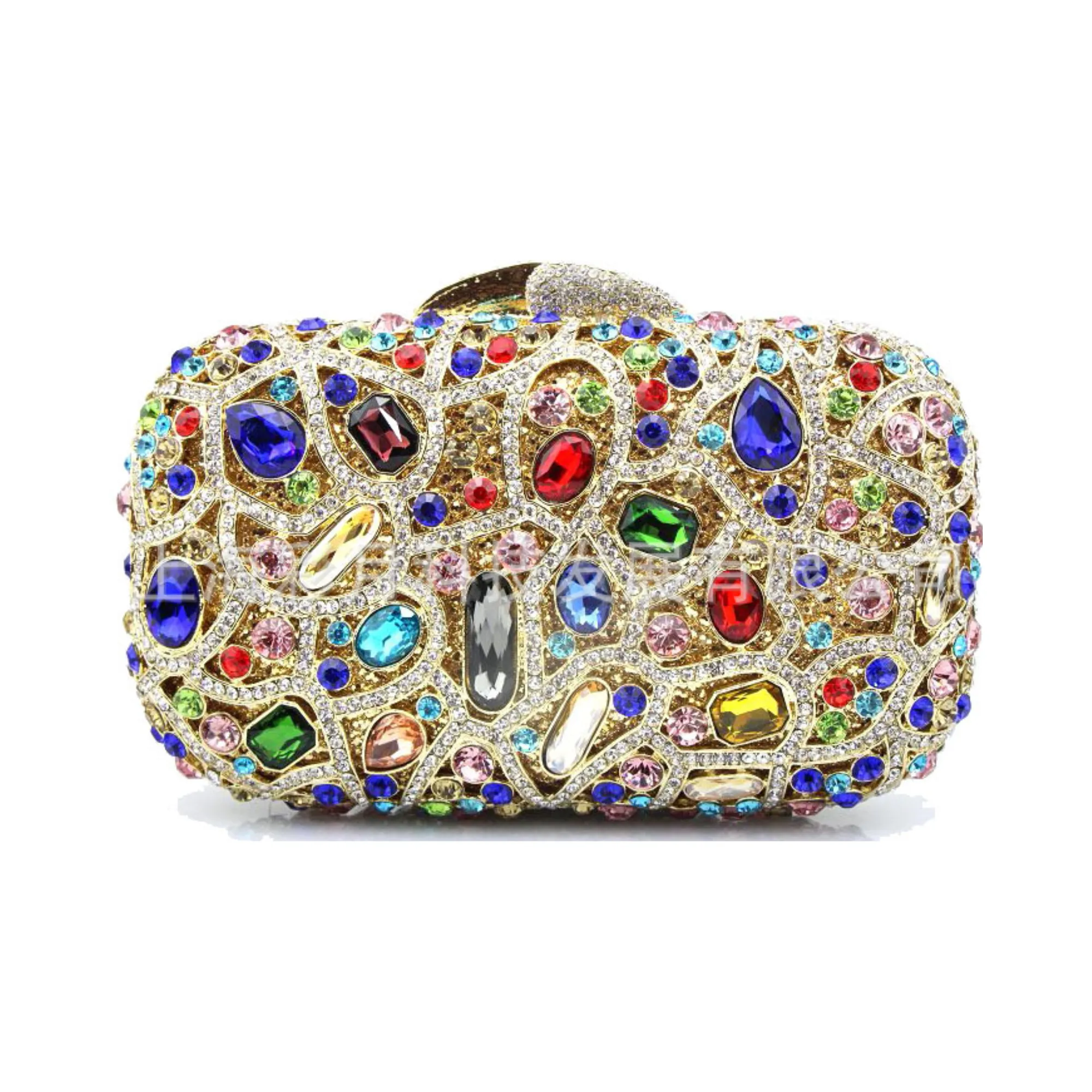 Pre Order:  Gemstones Embellished Mini Clutch Bag