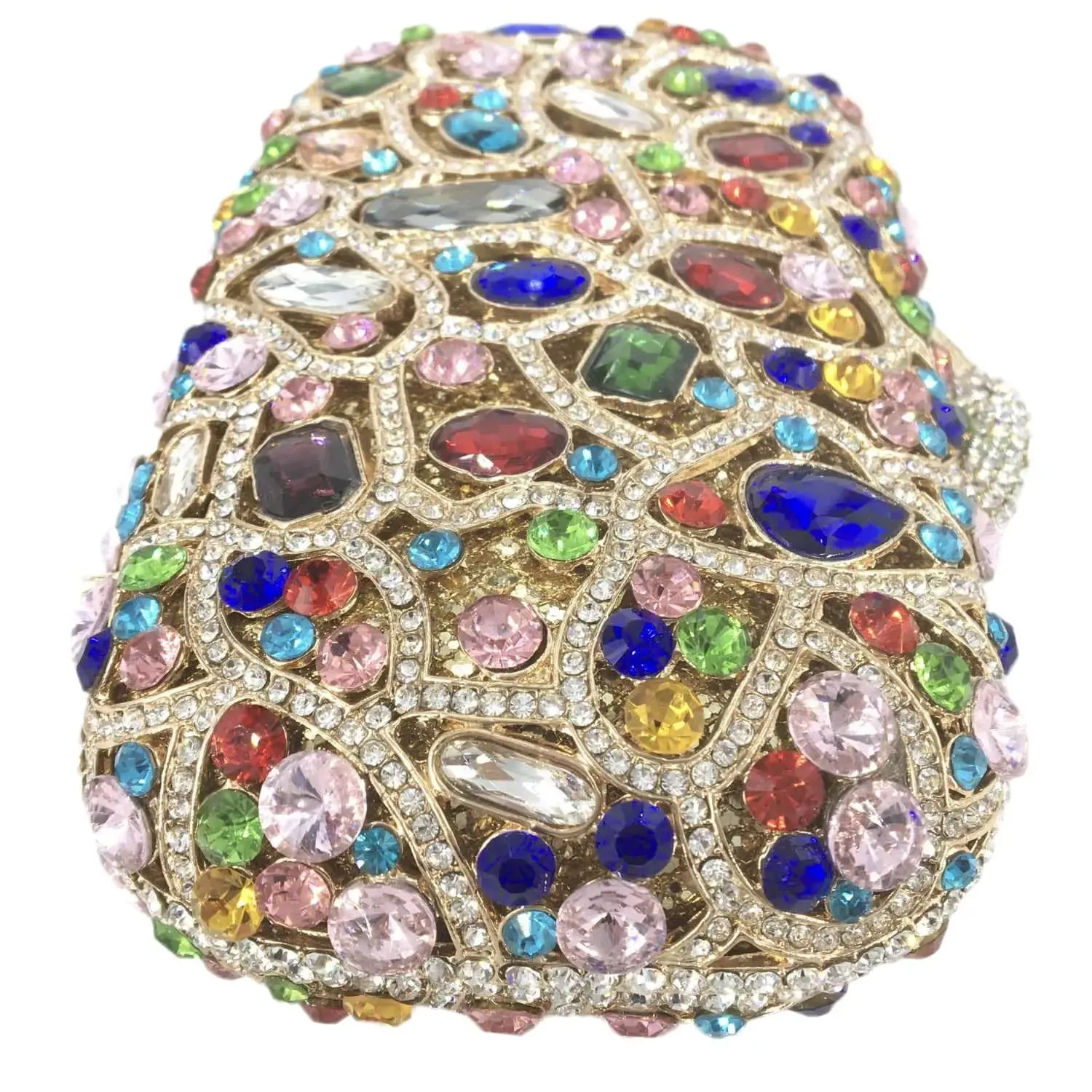 Pre Order:  Gemstones Embellished Mini Clutch Bag