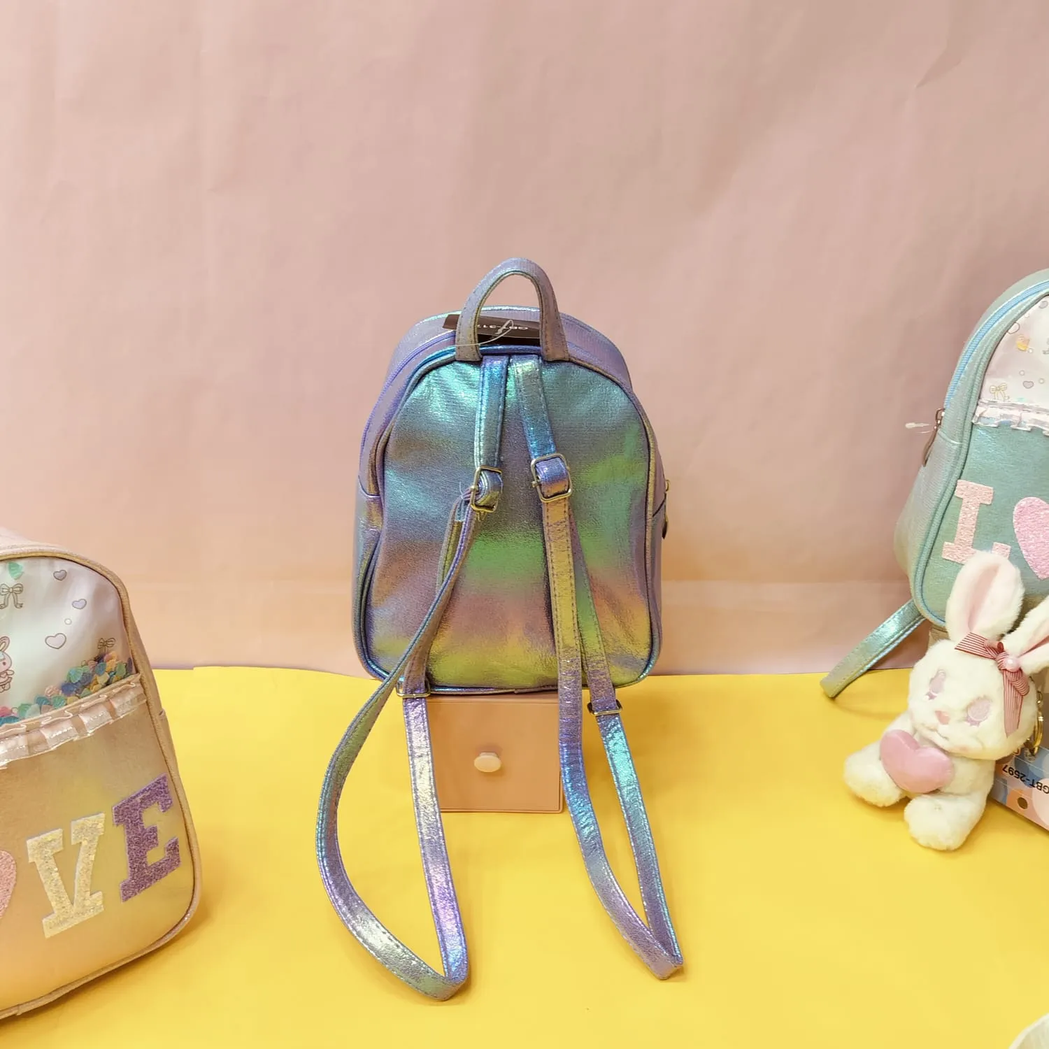 Printed Love Mini Backpack.