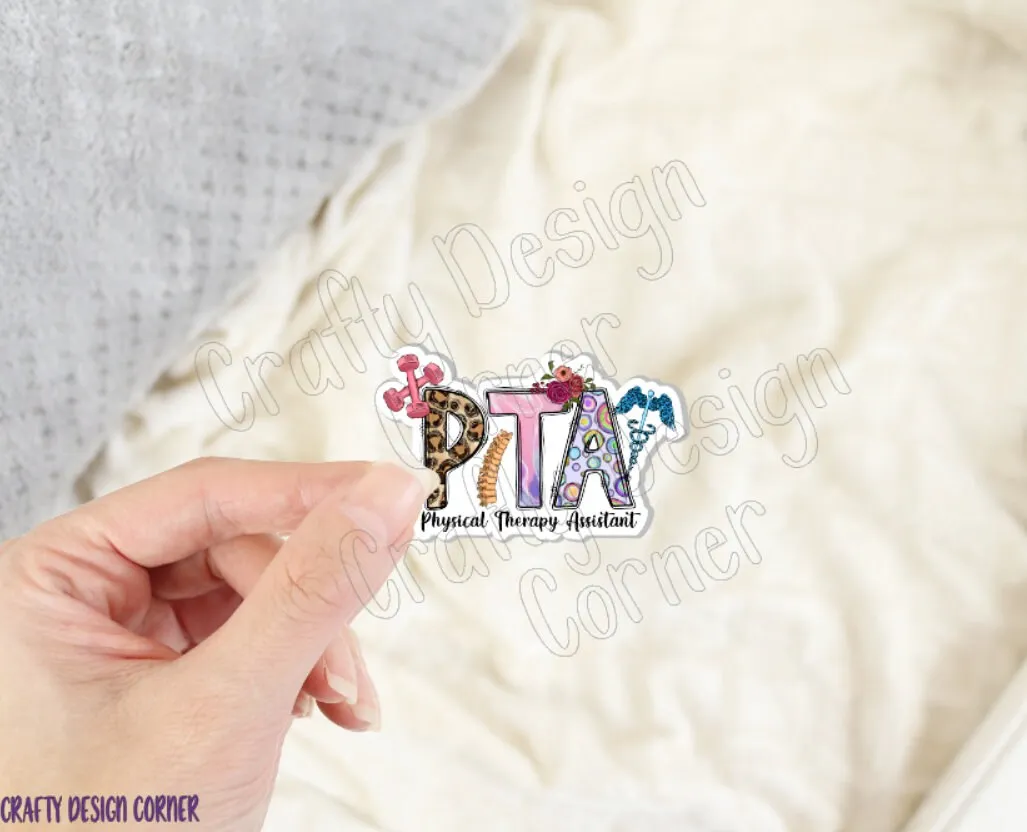 PTA Sticker, Physical Therapy Assistant Sticker, Medical STICKER, Cute Medical Design Sticker, Physical Therapy Sticker