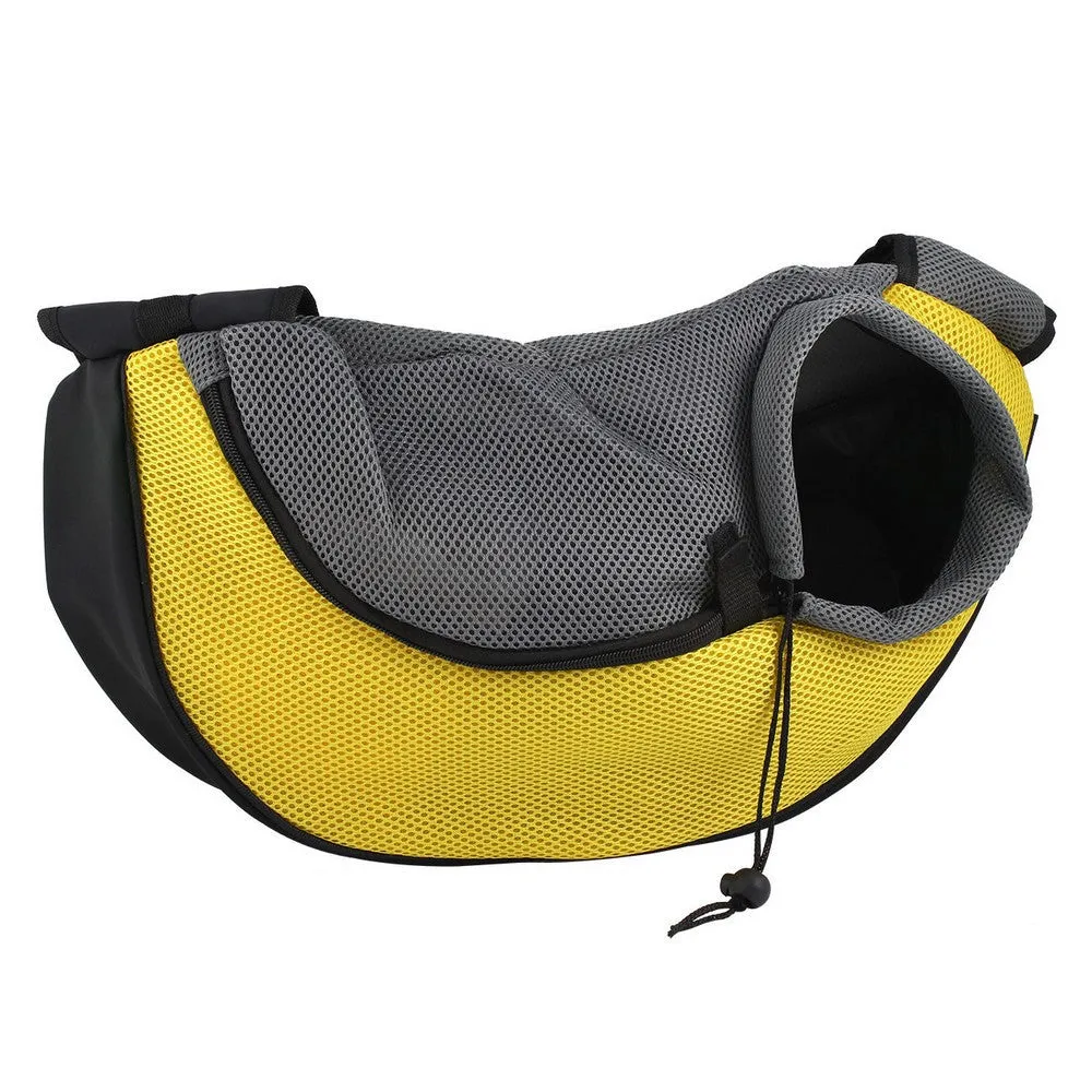 Puppy Small Animal Sling Front Carrier Mesh Comfort Travel Tote Shoulder Bag Pet Backpack