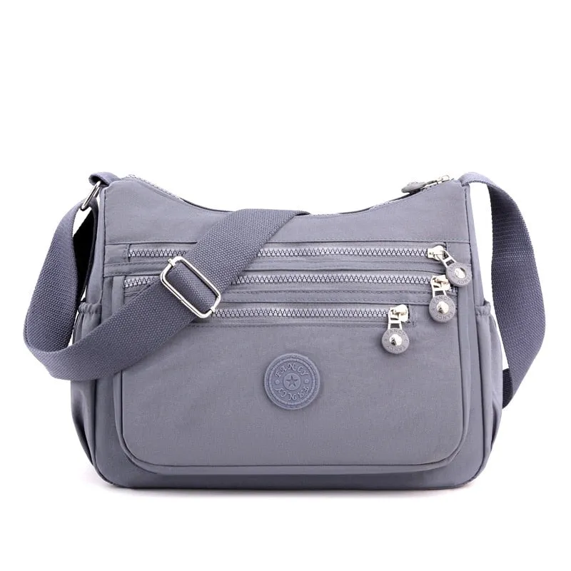 Purpdrank - Women's Messenger Mommy Shoulder Bag Polyester Fashion Cosmetic Female Bag Simple And Versatile Handbag Crossbody Bag