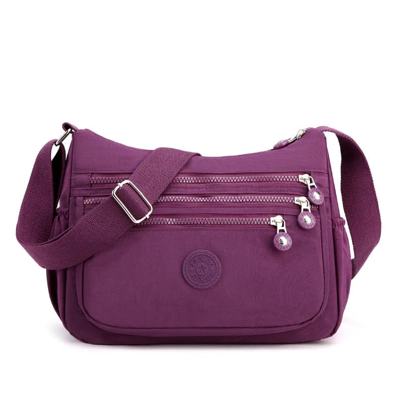 Purpdrank - Women's Messenger Mommy Shoulder Bag Polyester Fashion Cosmetic Female Bag Simple And Versatile Handbag Crossbody Bag