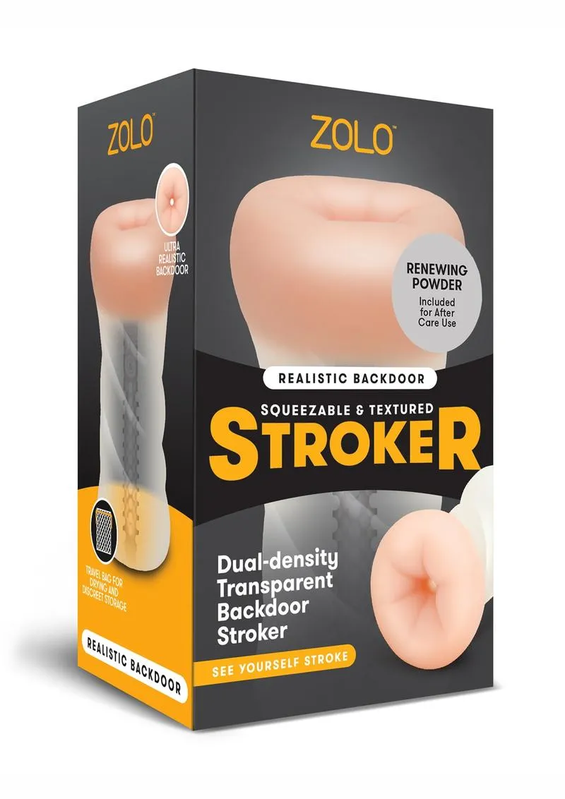 Realistic Backdoor Squeezable and Textured Stroker