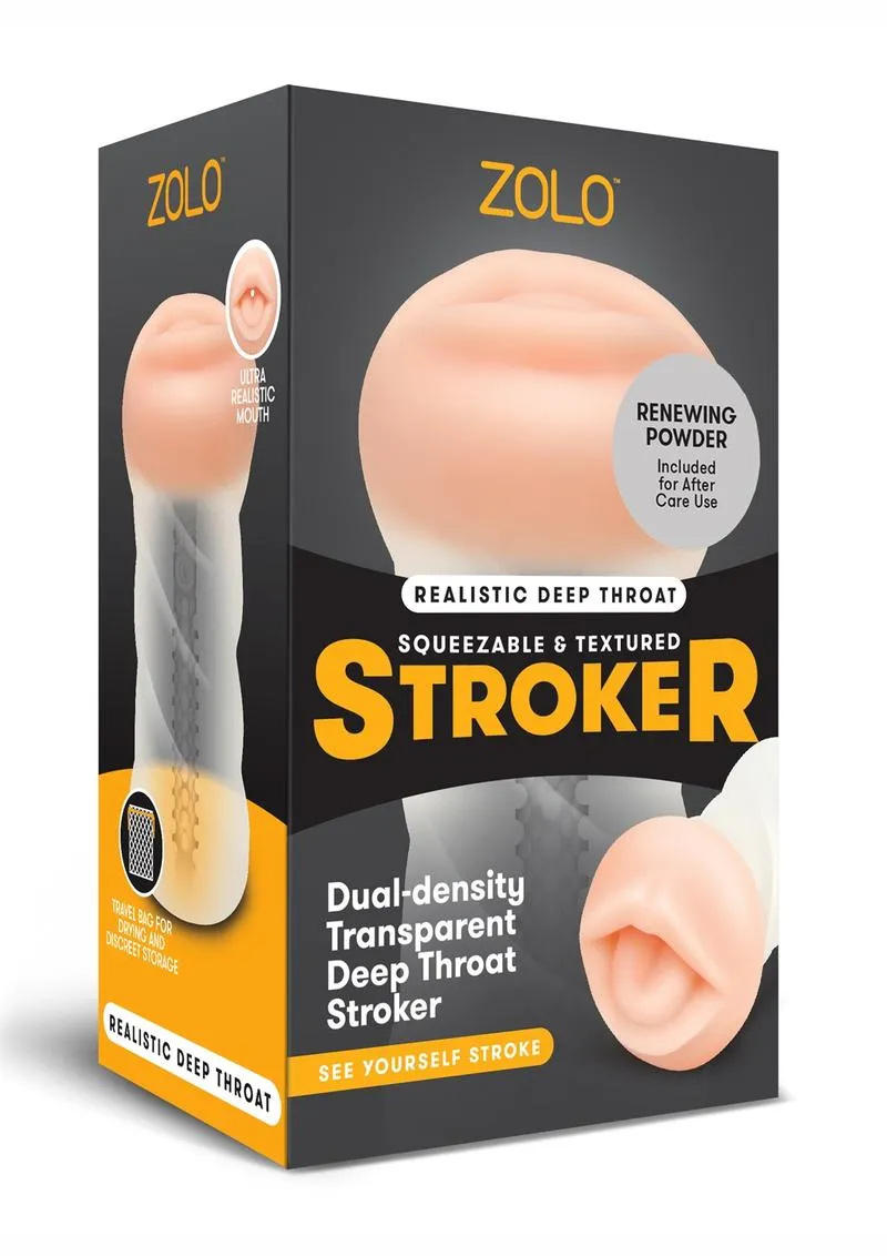 Realistic Deep Throat Squeezable & Textured Stroker