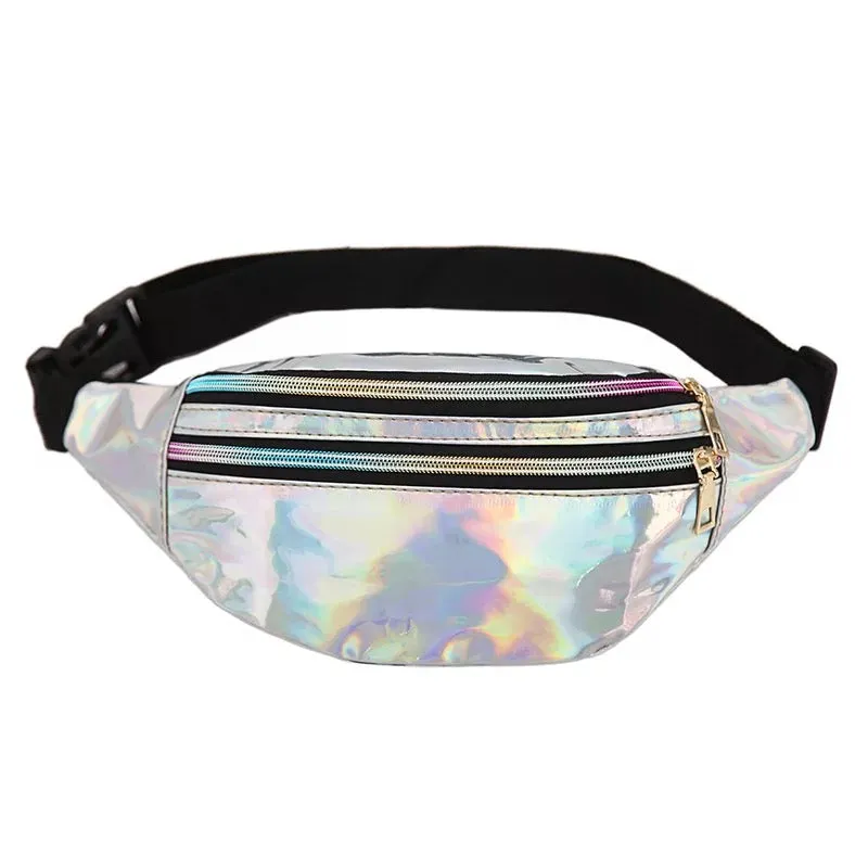 Reflective neon 80s retro Fanny pack belt bum bag