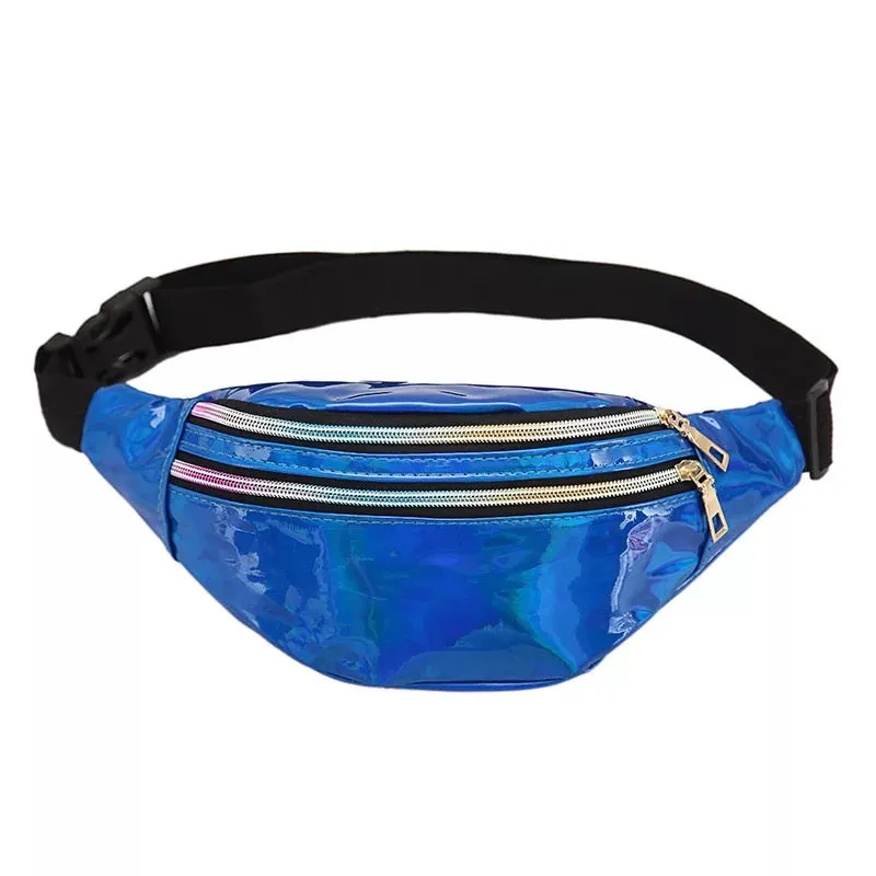 Reflective neon 80s retro Fanny pack belt bum bag