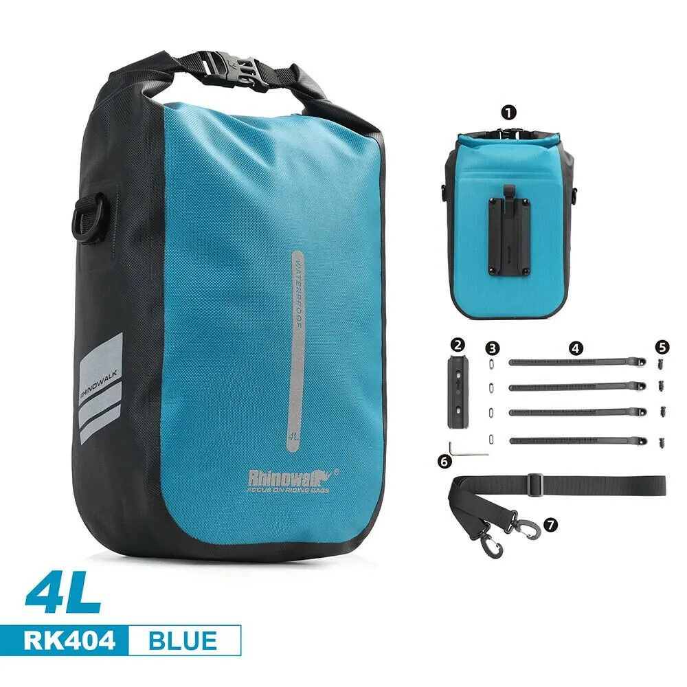 Rhinowalk 4L MTB Bike Front Fork Bag Waterproof Cycling Bag Bicycle Front Bag Electric Scooter Storage Bags Cycling Accessory