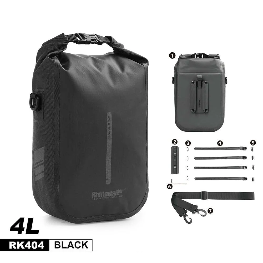 Rhinowalk 4L MTB Bike Front Fork Bag Waterproof Cycling Bag Bicycle Front Bag Electric Scooter Storage Bags Cycling Accessory