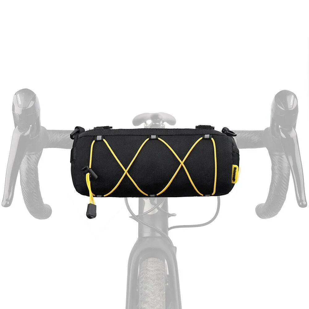 Rhinowalk Bike Handlebar Bag 2.4L Big Capacity Multifunctional Shoulder Bag Mtb Road Cycling Bag Frame Tube Bag Elastic Band