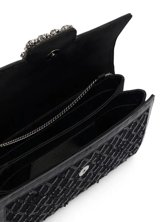 Roger Vivier   Envelope flower buckle clutch 