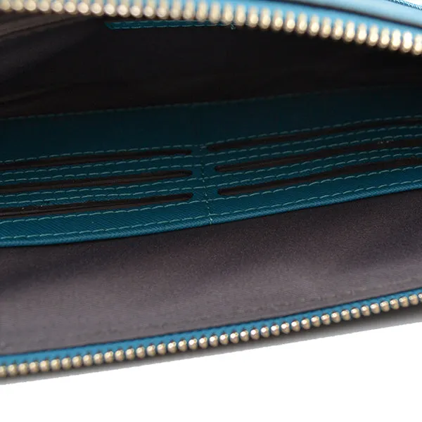 SORRENTO - Addison Road - Peacock Structured Saffiano Clutch