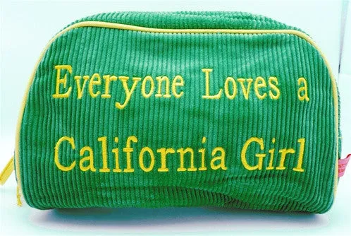 St. Tropez Lrg. Cosmetic Bag "Everyone Loves a California Girl"