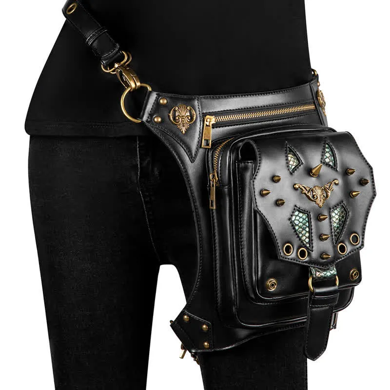 Steampunk Fanny Pack Thigh Holster Shoulder Waist Leg Bag