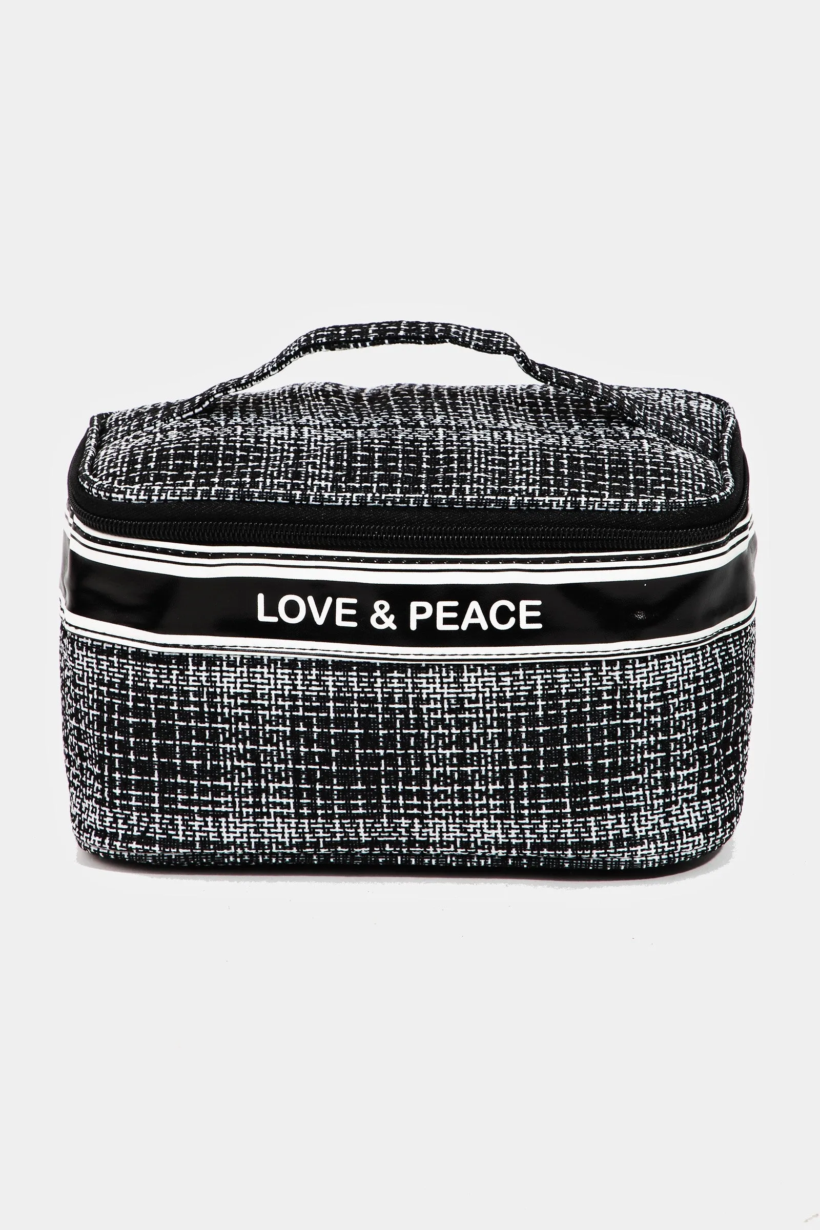 Summer Love & Peace Striped Handle Bag