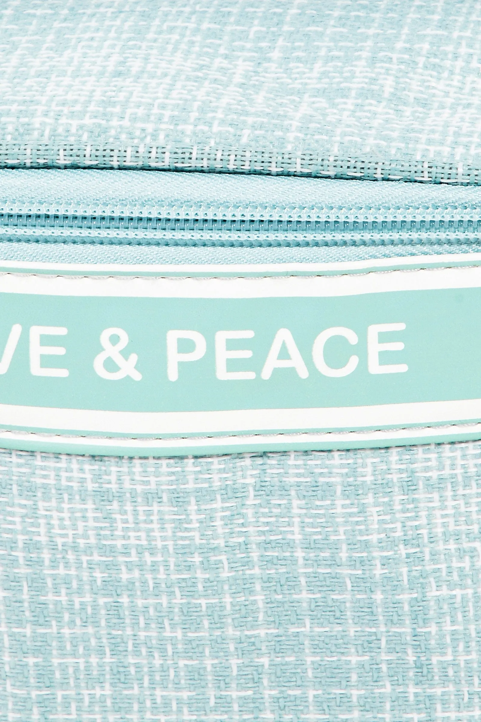 Summer Love & Peace Striped Handle Bag