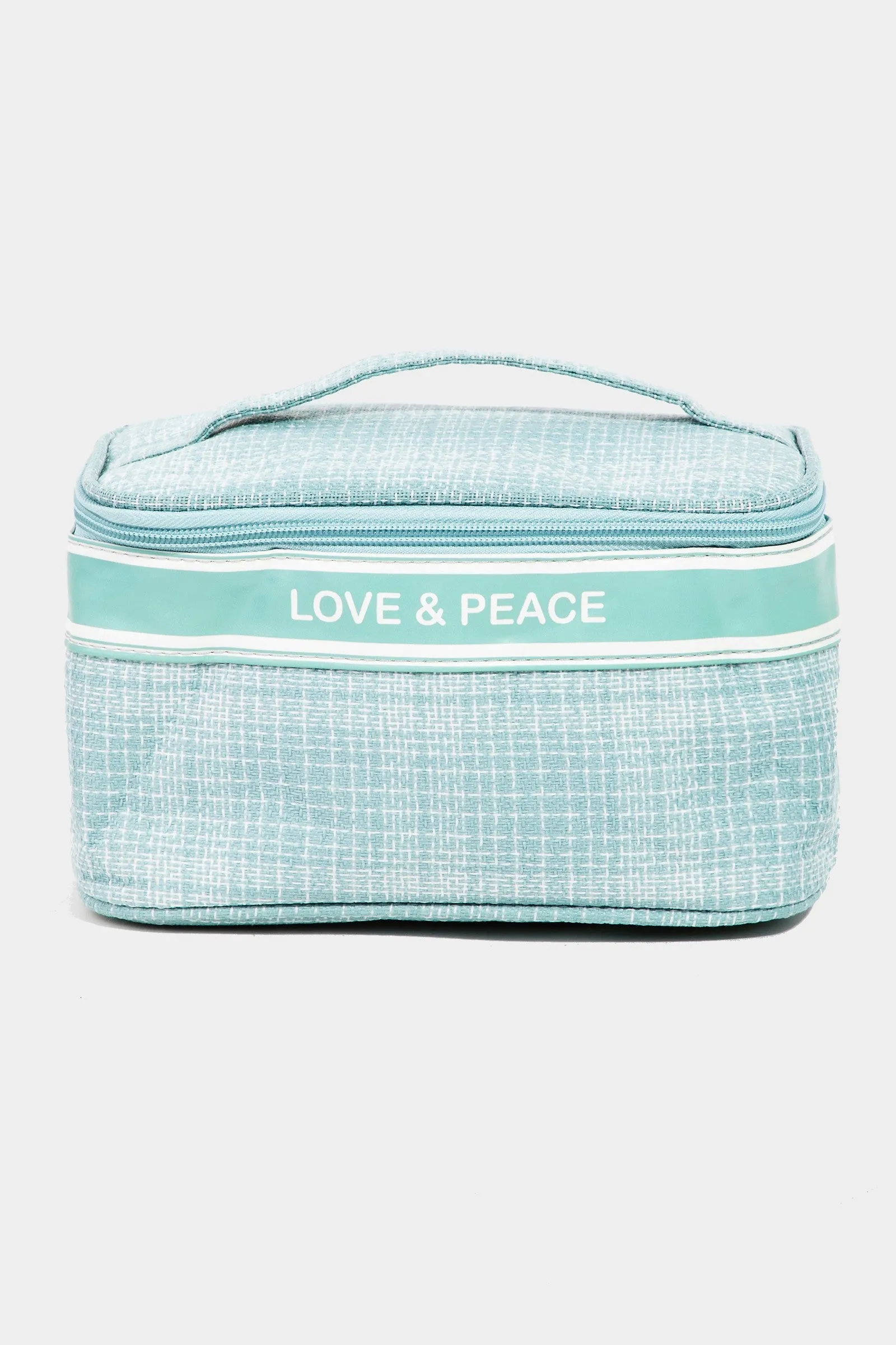 Summer Love & Peace Striped Handle Bag