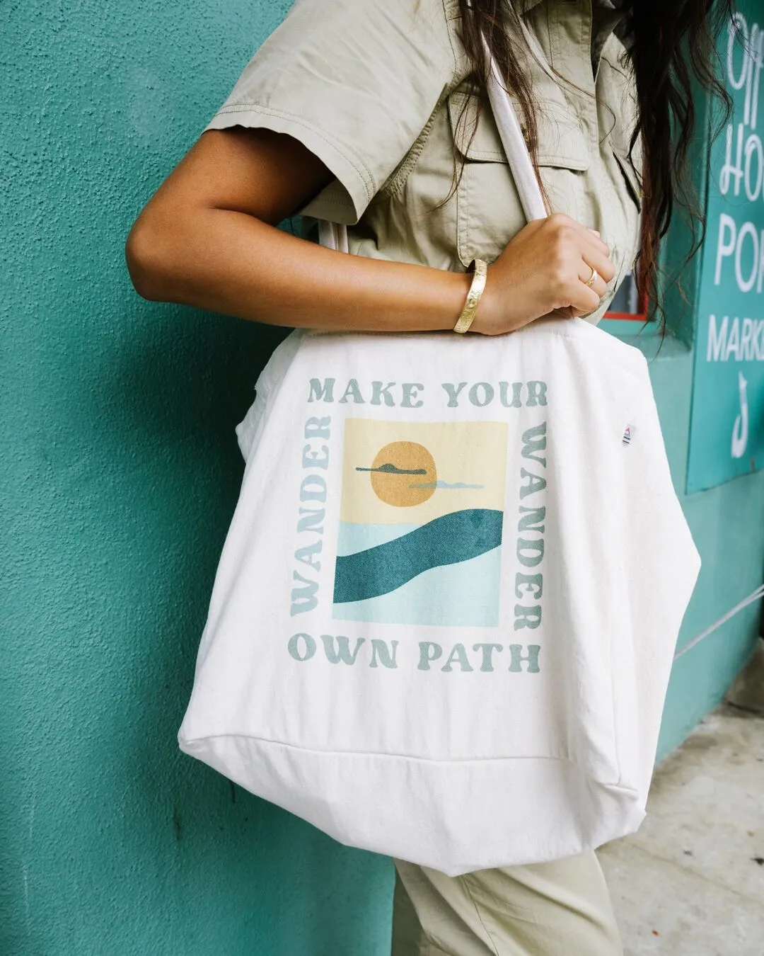 Sunrise Organic Cotton Tote Bag - Off White