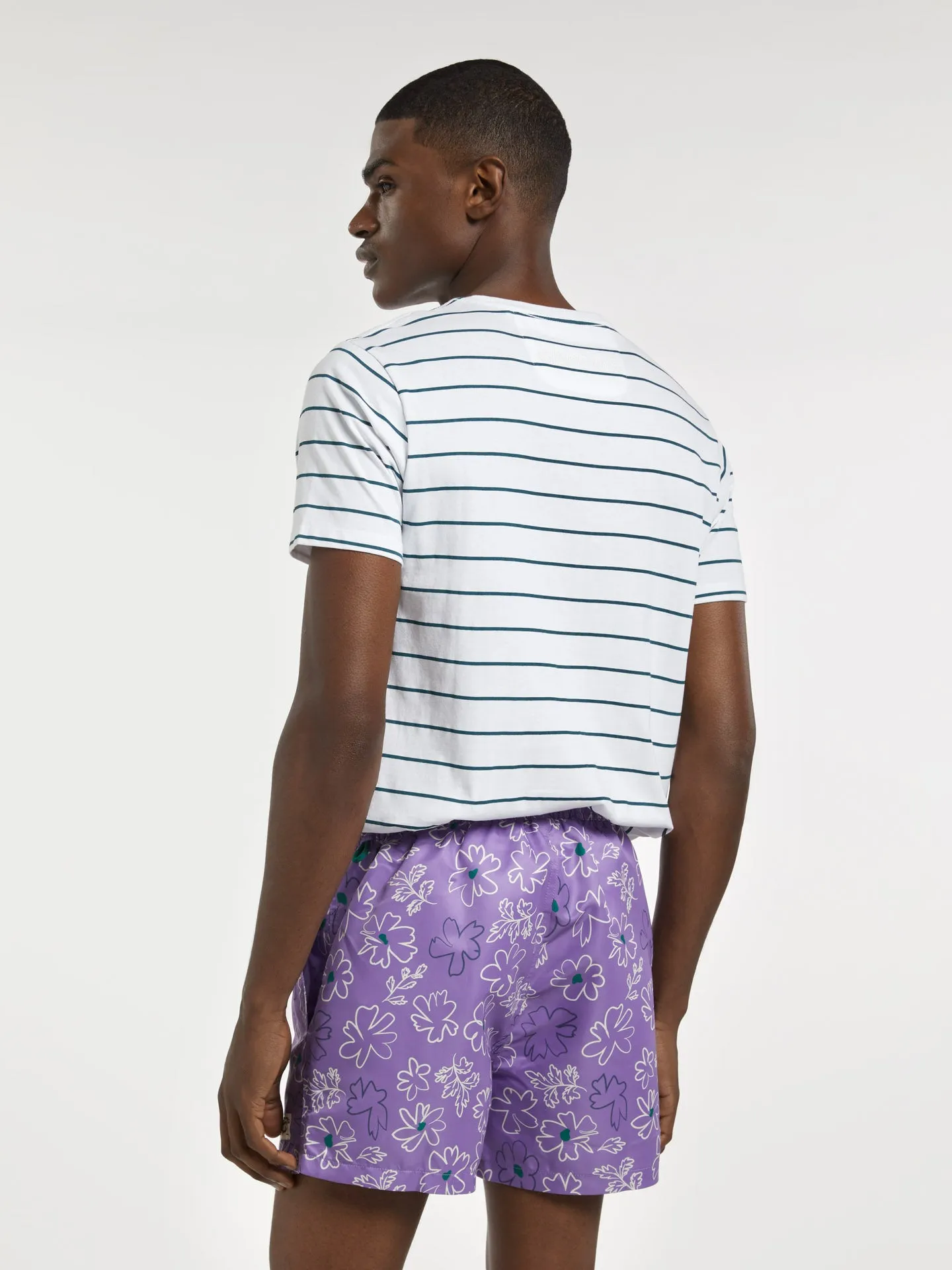 Swim Shorts With 'Flowers' Print