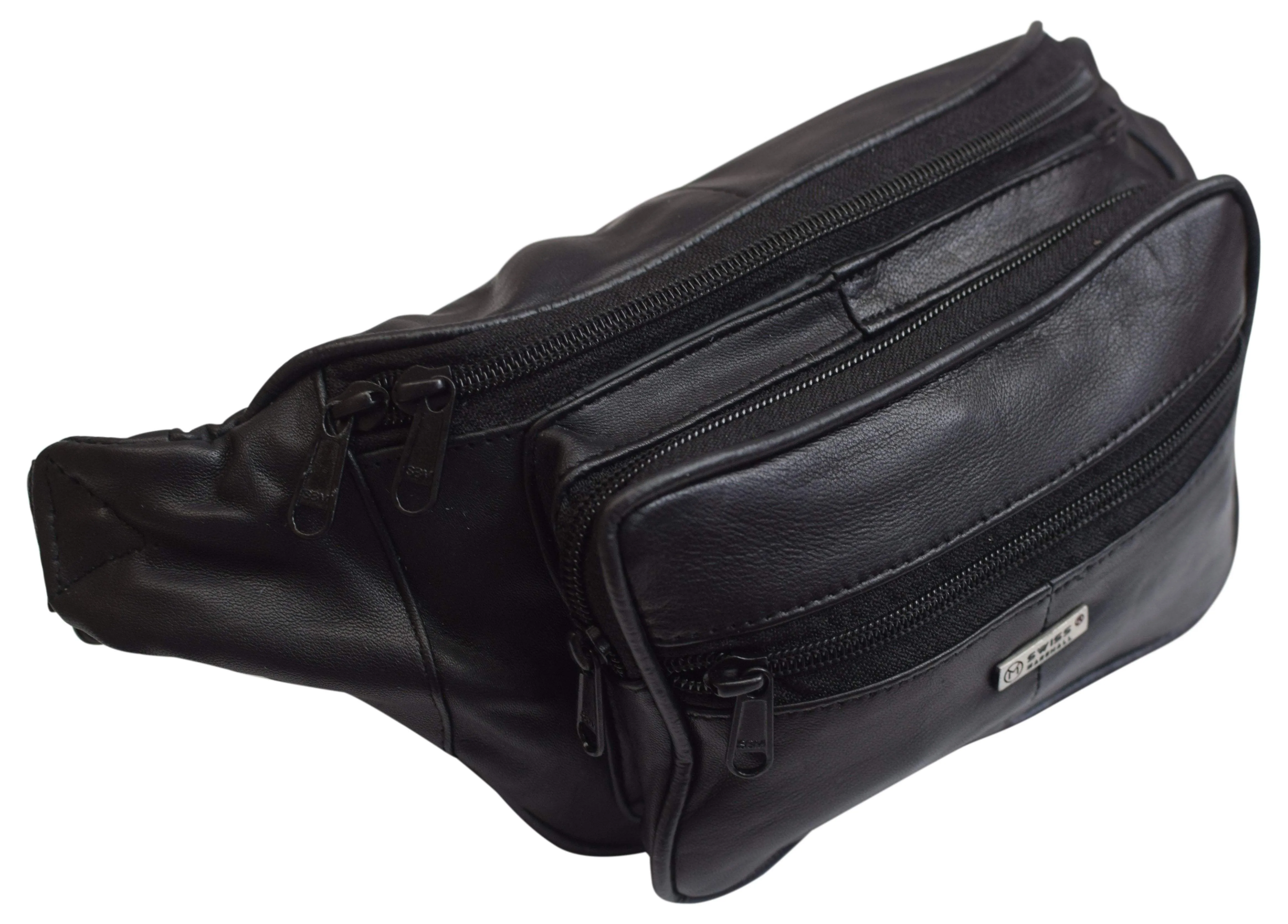 Swiss Marshall Genuine Leather Fanny Pack Waist Bag Classic Style Travel Organizer