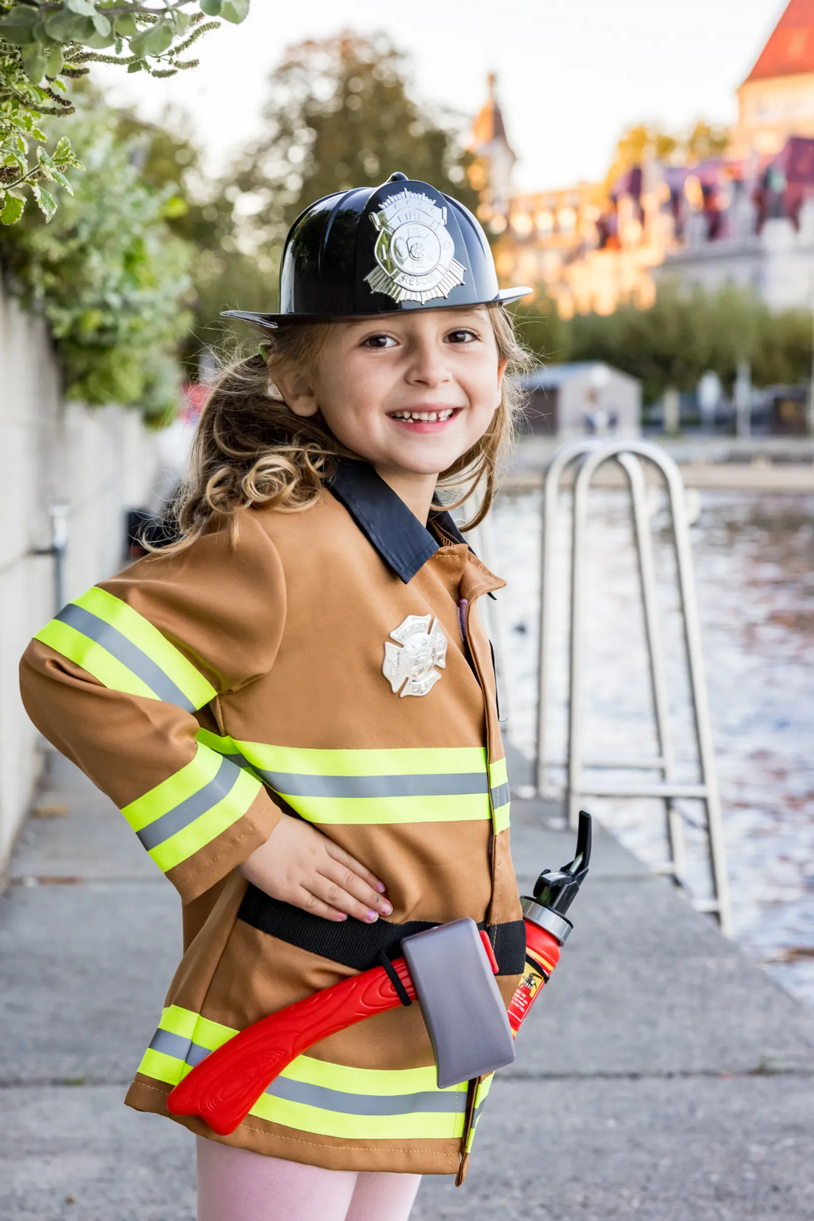 Tan Firefighter Set with Accessories