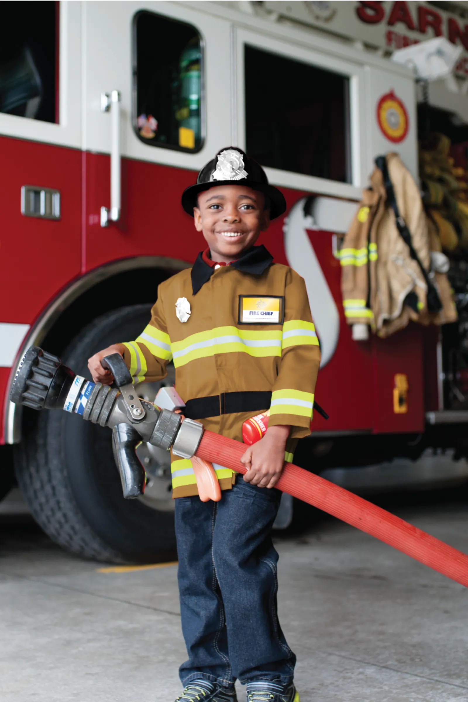 Tan Firefighter Set with Accessories