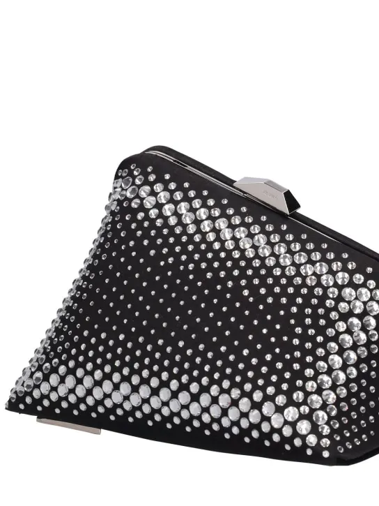 The Attico   Midnight crystal clutch 