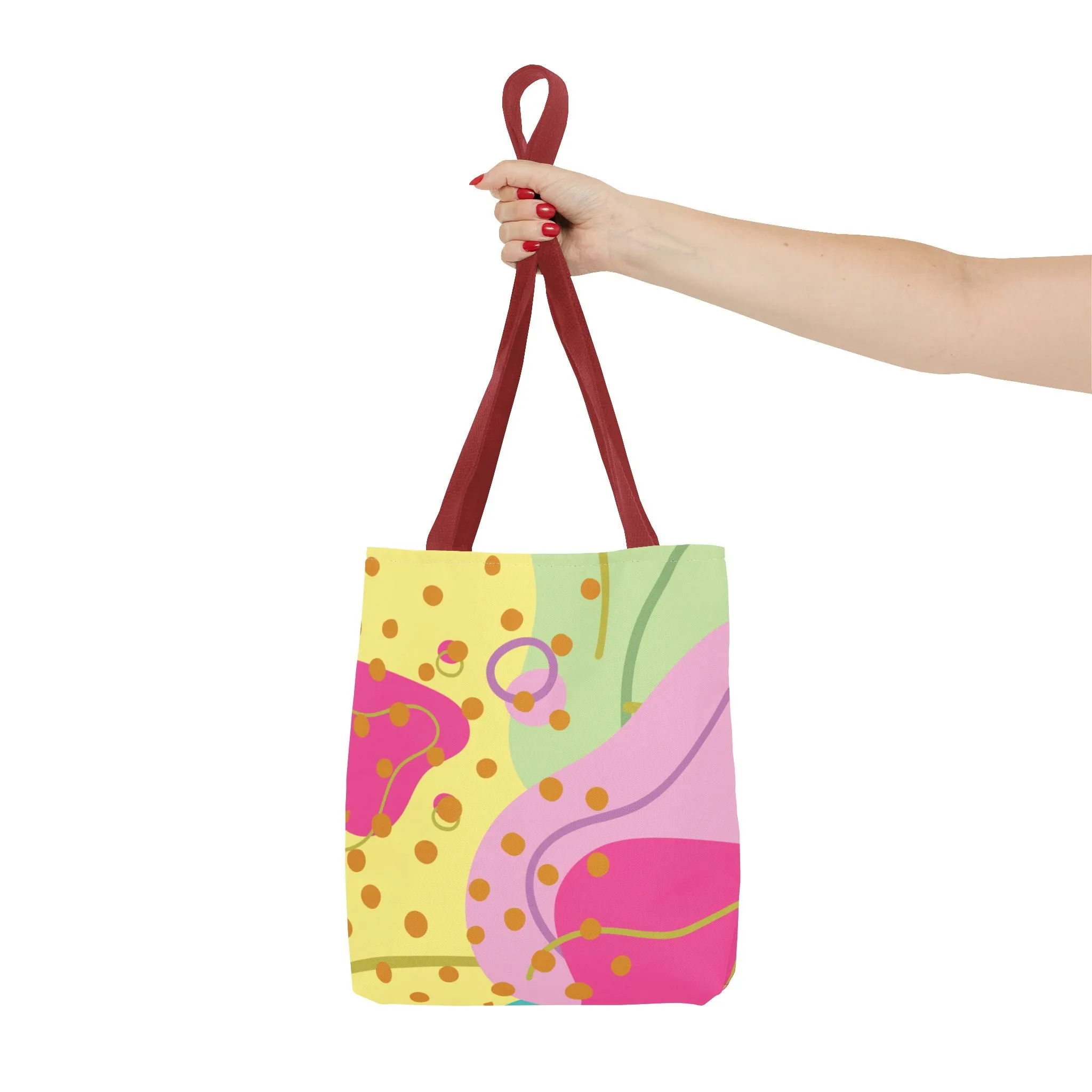 Tote Bag - Fun and Vibrant Digital Abstract Design