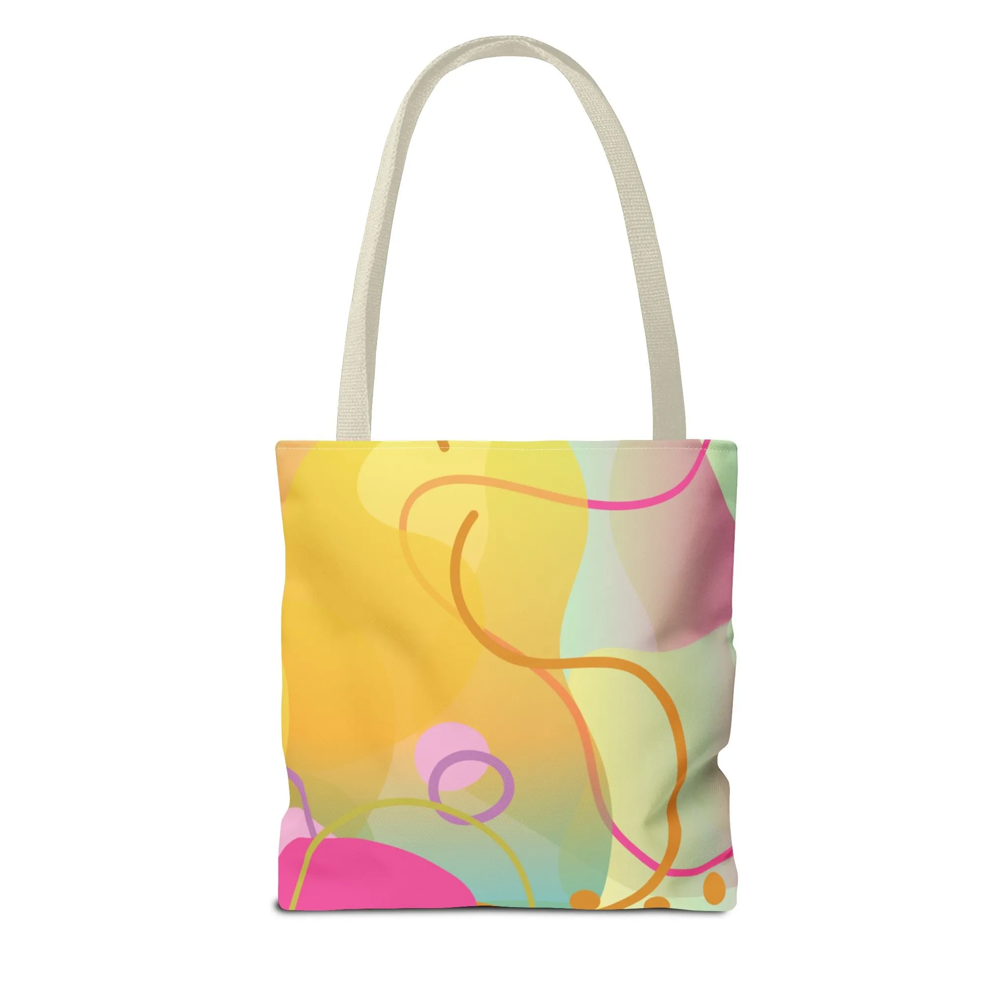 Tote Bag - Fun and Vibrant Digital Abstract Design