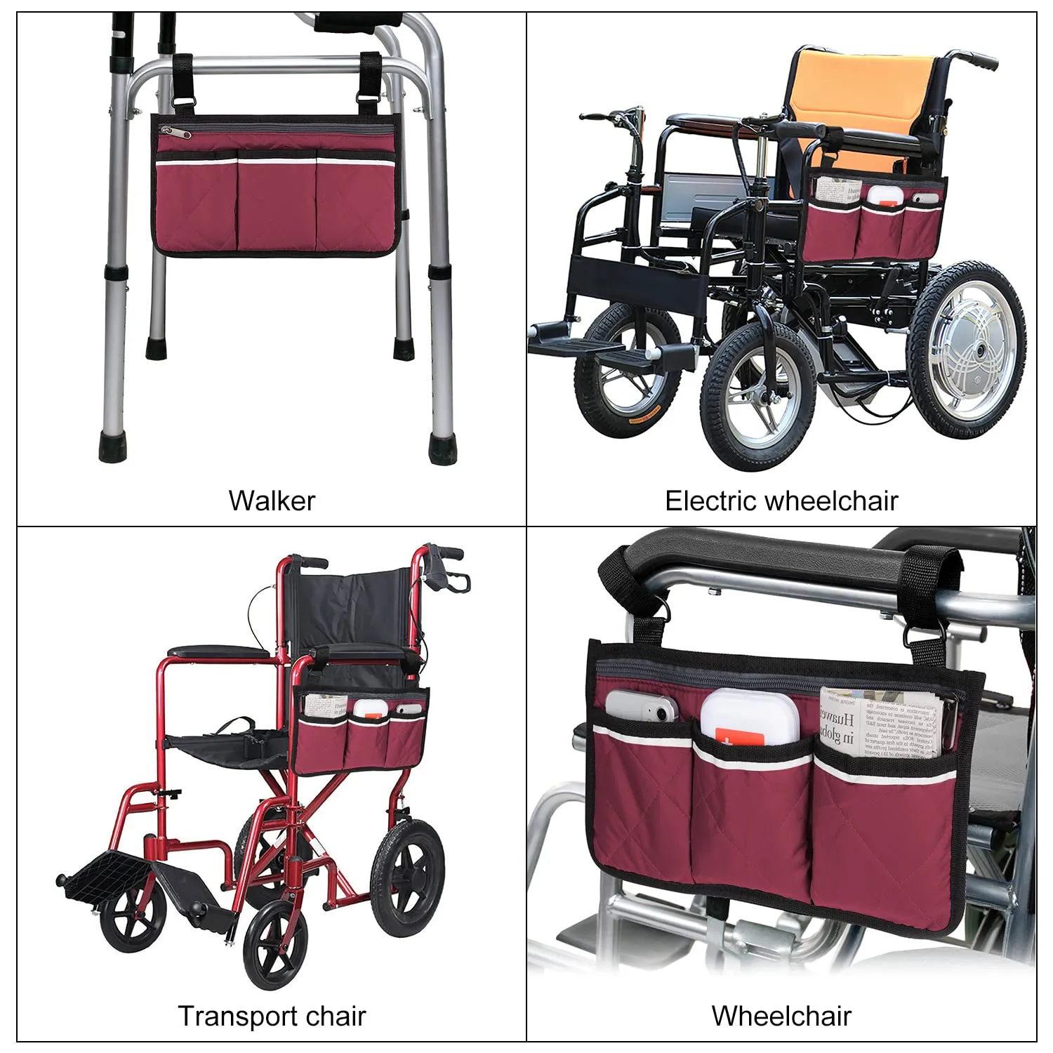 Waterproof Wheelchair Side Bag