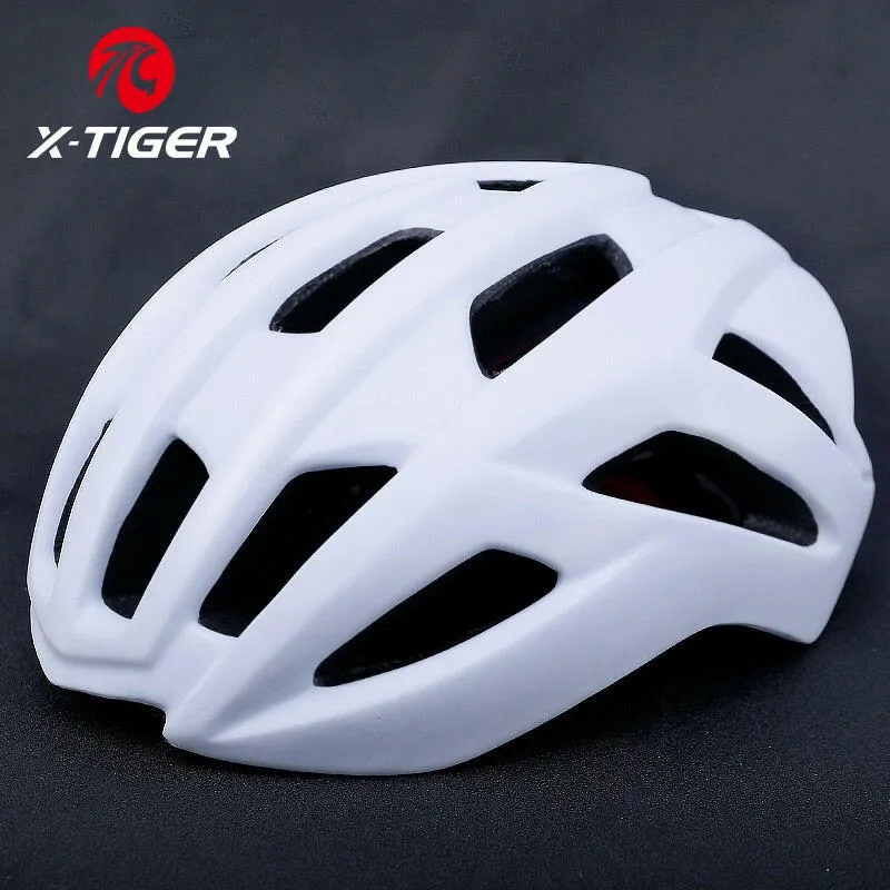 X-Tiger Bicycle Helmet Outdoor Sport Ultralight LED Light Cycling Safety Helmet Intergrally-molded Mountain Road Bike MTB Helmet