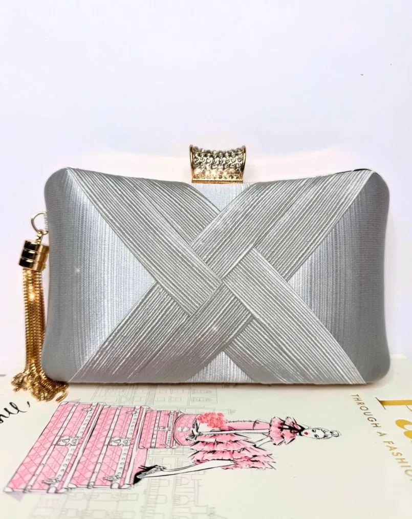 Zion Clutch - Silver